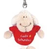 Nici 31554 Schlüsselanhänger Schaf Weiß T-Shirt Rot "Coole Schwester" Ca 10cm
