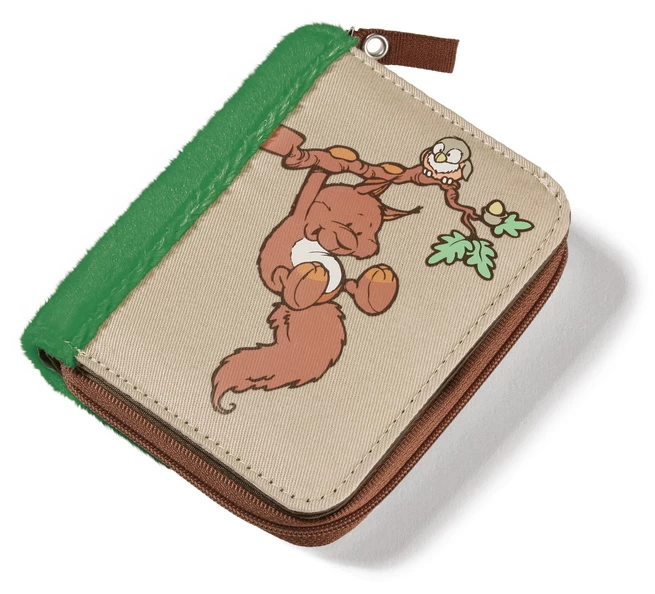 Nici 33433 Geldbörse Geldbeutel Portemonnaie Eichhörnchen Qunicy Oak 12x9,5cm