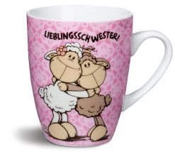 Nici 37220 Tasse Lieblingsschwester! Schaf Jolly Mäh Porzellan Kaffeetasse
