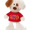 Nici 40185 Hund Mit T-Shirt "Love You" 20cm Plüsch Kuscheltier Schlenker Love
