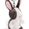 Nici 41117 Schlüsselanhänger Hase Schwarz-weiß Haustier Ca 10cm Plüsch
