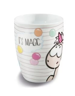 Nici 41860 Tasse Einhorn Theodor & Einhorn-Wal It´s Magic 8x10cm Porzellan -Nici 41860 03 ZA Frei me