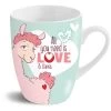 Nici 42712 Tasse Lama All You Need Is Love Porzellan Kaffeetasse Teetasse 310ml