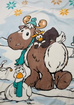 Nici 44158 Kuschel-Decke Winter Glamour Rentier Gans Pinguin 125x160cm Plüsch -Nici 44158 05 ZA me