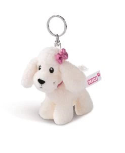 Nici 44260 Schlüsselanhänger Weißer Pudel Ca 10cm Plüsch Jolly Journey In Paris