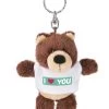 Nici 44717 Schlüsselanhänger Bär Mit T-Shirt Ca 10cm - I (herz) YOU Love Liebe