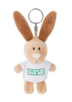 Nici 44719 Schlüsselanhänger Hase Mit T-Shirt Ca 10cm - Ich Pass Auf Dich Auf