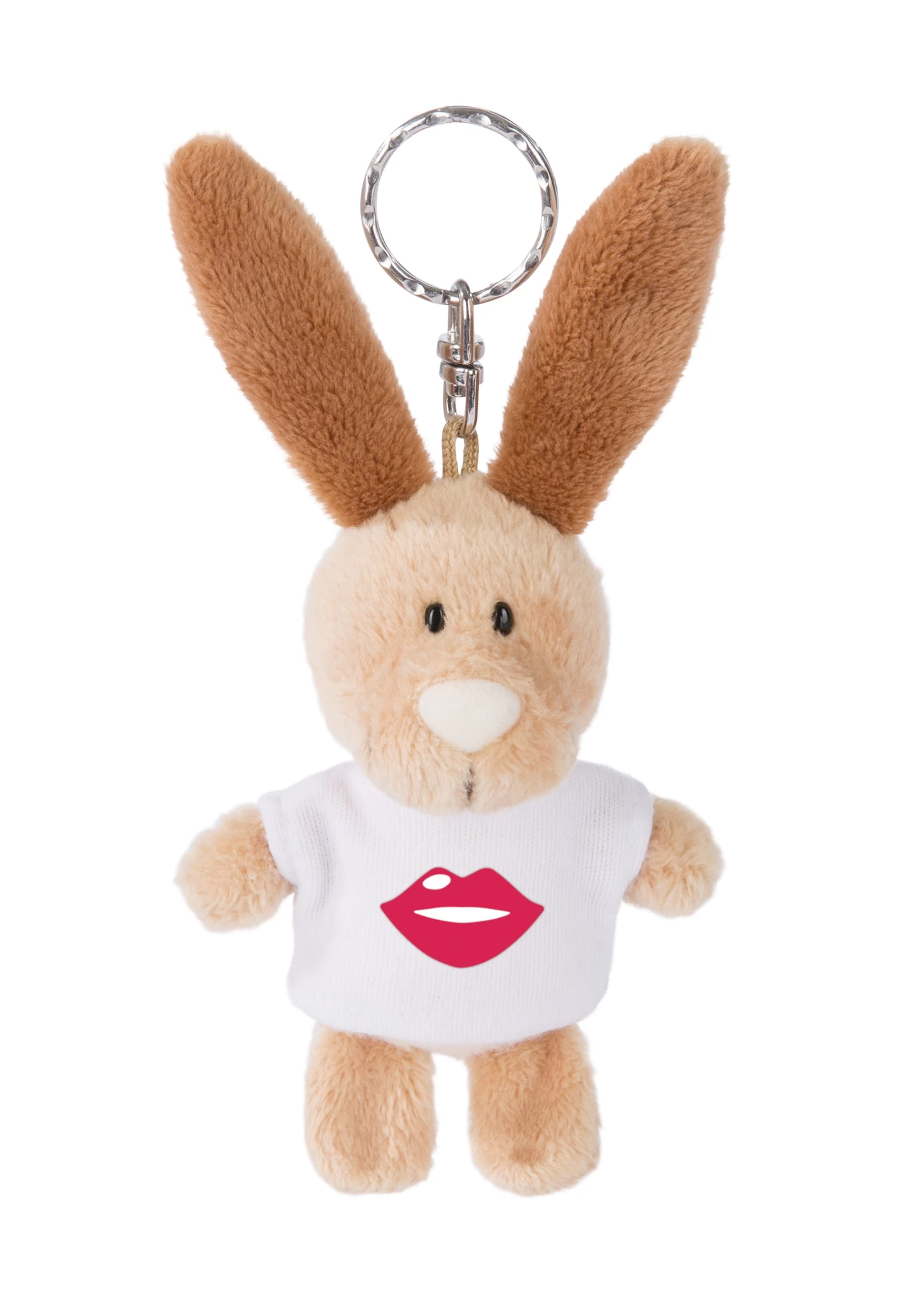 Nici 44728 Schlüsselanhänger Hase Mit T-Shirt Ca 10cm - Kussmund Lippen Liebe Kuß