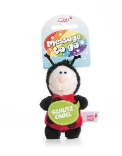 Nici 44861 Message To Go Loop 8cm Marienkäfer – Schutzengel