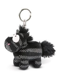Nici 44950 Schlüsselanhänger Schwarz-silbernes Einhorn Starlight Mystery Ca 10cm