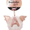 Nici 46970 Taschenanhänger Schutzbommel Mit Flügeln + Pompon Metallbuchstabe A