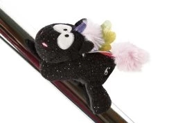 Nici 47372 MagNici Schwarzes Einhorn Rainbow Yin & Yang 12cm Plüsch Magnetfigur
