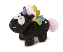 Nici 48415 Schwarzes Einhorn Rainbow Yin & Yang 13cm Stehend Plüsch Kuscheltier