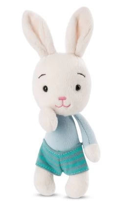 Nici 47511 Happy Bunnies Bunny Hase Creme Blaues Shirt 15cm Plüsch Kuscheltier -Nici 47511 04 ZA Frei 1202x2048