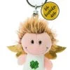 Nici 47525 Schlüsselanhänger Engel Mit Kleeblatt Plüsch 7cm Ich Beschütze Dich