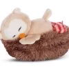 Nici 47874 Eule Owluna 12cm Schlafend Im Vogel-Nest Plüsch Kuscheltier Owlsons