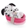 Nici 47891 Sleeping Pets Puppies Schlafender Dalmatiner Welpe Im Körbchen 12cm