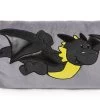 Nici 47996 Kissen Drache Dragor Schwarz-gelb Rechteckig 43x25cm Plüsch Dragonia