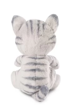 Nici 48086 Sleeping Kitties Schlafende Katze Im Körbchen 12cm Plüsch Grau -Nici 48086 04 ZA Frei me