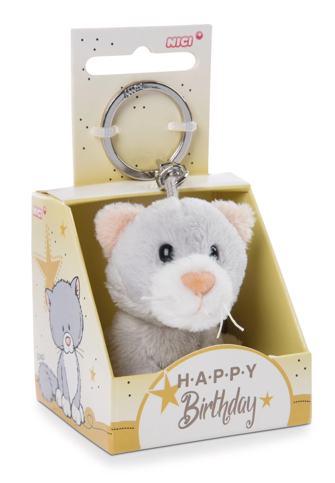 Nici 48122 Schlüsselanhänger Message Friends 6cm - Katze "Happy Birthday" 1 Nici 48122 Schlüsselanhänger Message Friends 6cm - Katze "Happy Birthday"