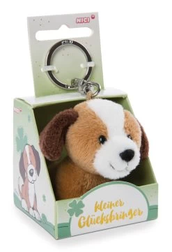 Nici 48136 Schlüsselanhänger Message Friends 6cm - Hund "Kleiner Glücksbringer"