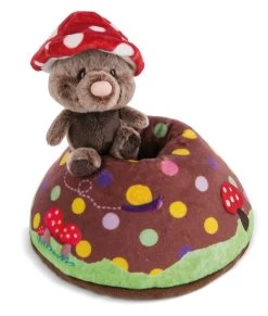 Nici 48210 Spielkissen Maulwurf & Erdhügel 23x19cm Forest Friends GREEN Plüsch -Nici 48210 03 ZA Frei 1740x2048