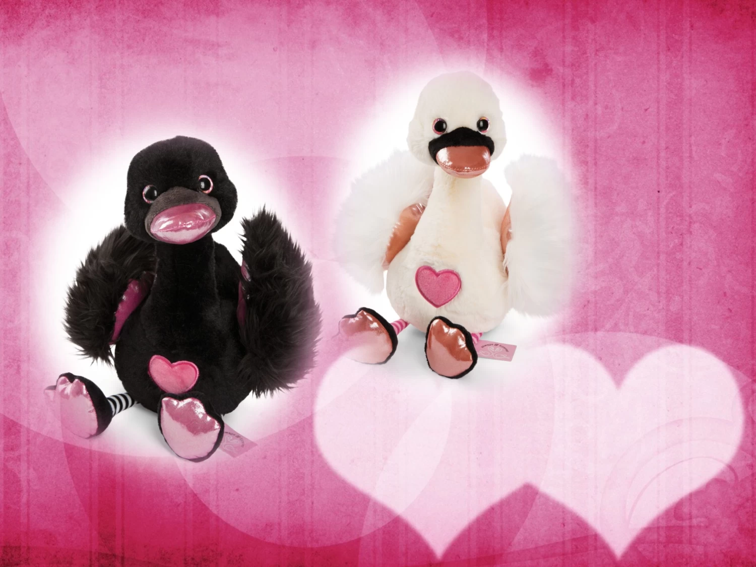 Nici 48268 + 48269 SET Zwei Schwäne 35cm Plüsch Kuscheltier Love Classics GREEN 2 Nici 48268 + 48269 SET Zwei Schwäne 35cm Plüsch Kuscheltier Love Classics GREEN – Bild 2