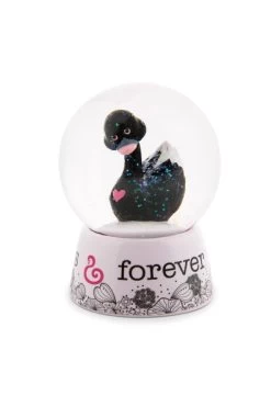 Nici 48283 Schüttelkugel Schneekugel Schwan Schwarz 6,5cm Love Classics