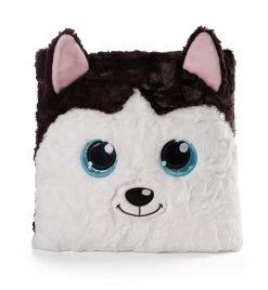 Nici 48589 Kissen GLUBSCHIS Husky Barkley 30x30cm Figürlich Plüsch