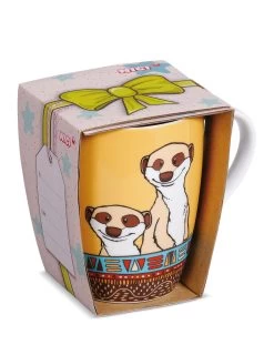 Nici 48748 Tasse Erdmännchen Meerkat Ethno Style 310ml Mit Banderole