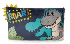 Nici 48819 Kissen Dinosaurier Tony-Rex Plüsch Dino T-Rex 43x25cm GREEN