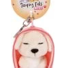 Nici 48834 Schlüsselanhänger Sleeping Pets 10cm Plüsch - Hund Cremefarben