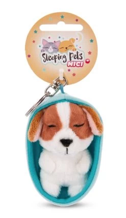 Nici 48836 Schlüsselanhänger Sleeping Pets 10cm Plüsch - Hund Cocker Spaniel