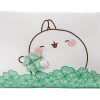 Nici 48878 Kissen MOLANG Hase 43x25cm Mit Kleeblatt Plüsch Kawaii Dekokissen