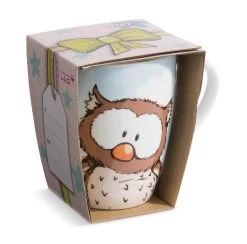 Nici 48938 Tasse Eule Oscar Porzellan Ca 310ml Mit Banderole 10x8cm Kaffeetasse