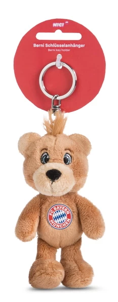 Nici 49071 Schlüsselanhänger FC BAYERN MÜNCHEN Bär Berni 10cm Plüsch GREEN