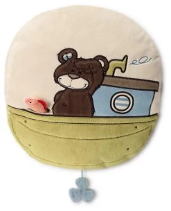 Nici 38158 Classic Bear & Fisch Bär Kissen Pillow 30cm Plüsch Kuschelkissen