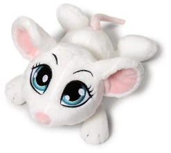 Nici 37765 Sweet Hearts Maus Weiß Liegend Ca 15cm Plüsch Schlenker Kuscheltier