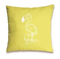 Nici 41943 Kissen Flamingo "RELAX" Baumwolle Bedruckt 37x37cm