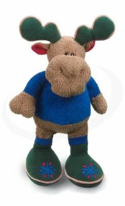 Nici 23914 Elch Detlef Mit Blauem Pullover XL 65cm Plüsch Kuscheltier Schlenker