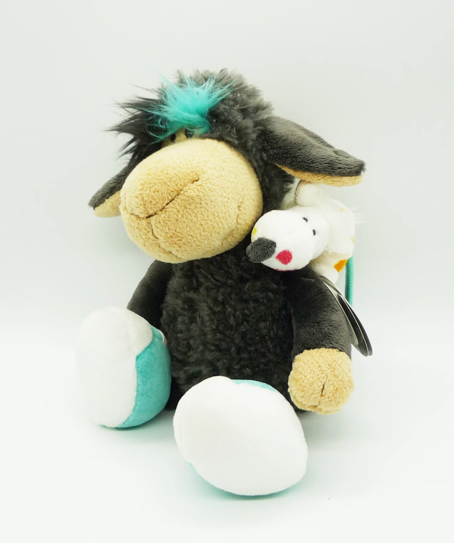 Nici 37068 Schaf Jolly Leroy 30cm Mit MagNICI Ratte Schlenker Plüsch Kuscheltier 2 Nici 37068 Schaf Jolly Leroy 30cm Mit MagNICI Ratte Schlenker Plüsch Kuscheltier – Bild 2